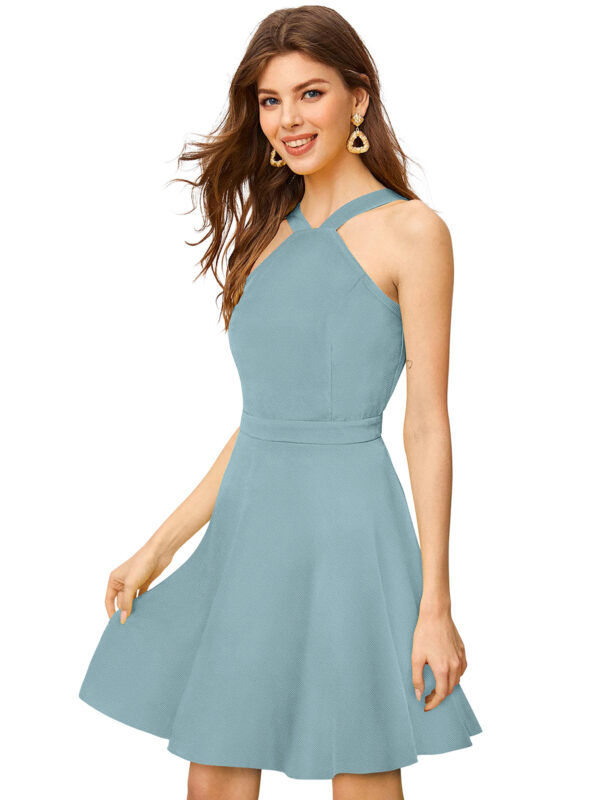 Stretchable Pista Fit & Flair Dress - Image 3