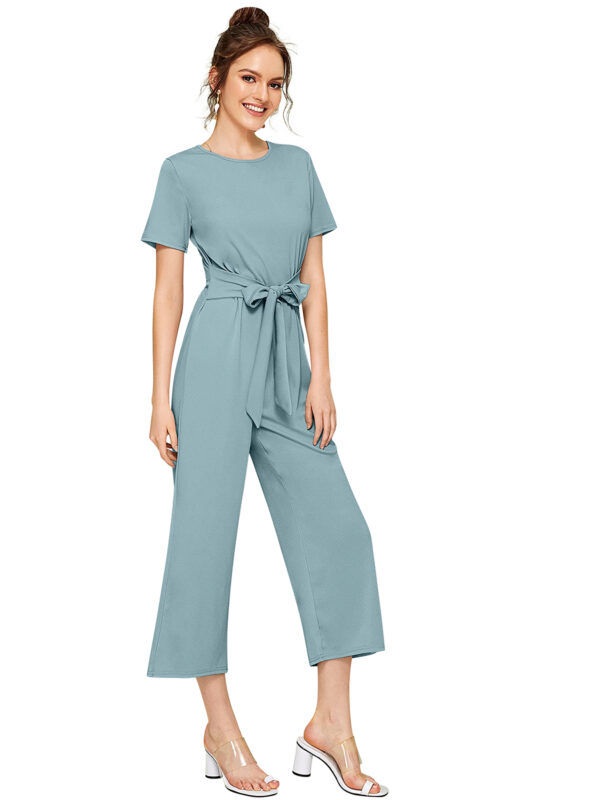 Pista Cap Sleeves Jumpsuit - Image 2