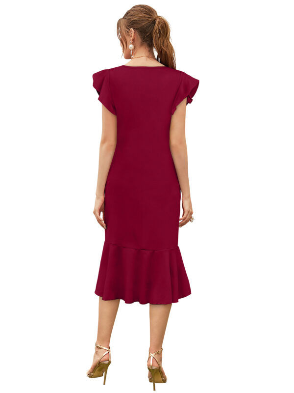 Women's Wear Maroon Maxi Dress - Image 5