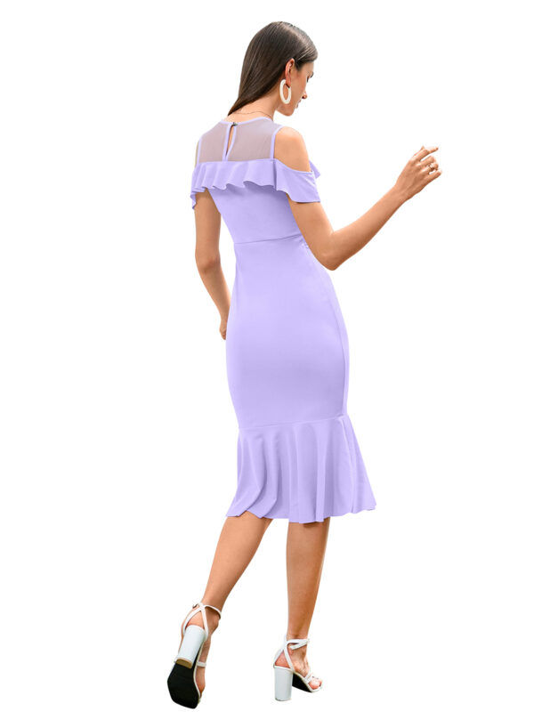Lavender Sleeveless Bodycon Dress - Image 5