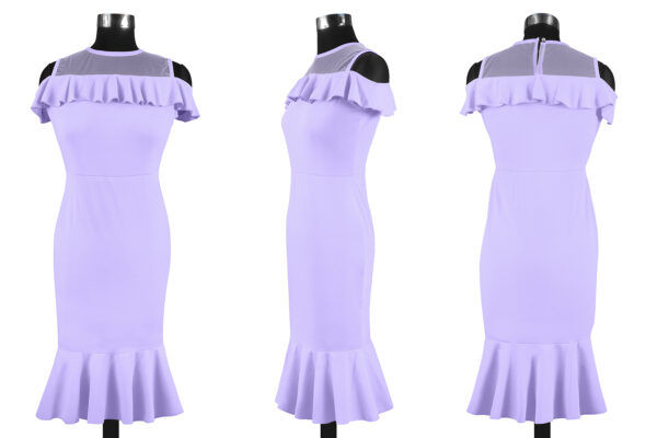 Lavender Sleeveless Bodycon Dress - Image 6