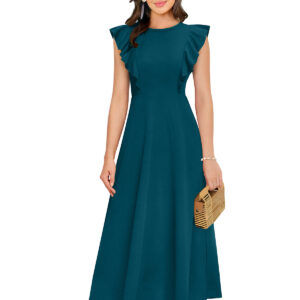 Ruffled Sleeve Morpich Gown