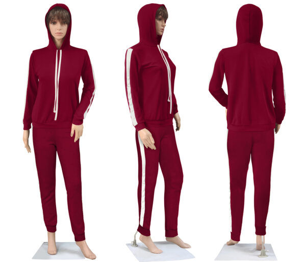 Maroon Full Sleeves Top & Pants - Image 5