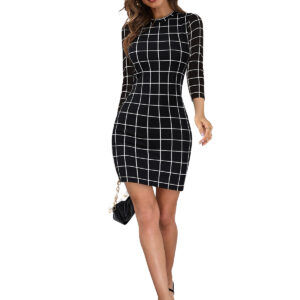 Black Western Wear Bodycon Dress