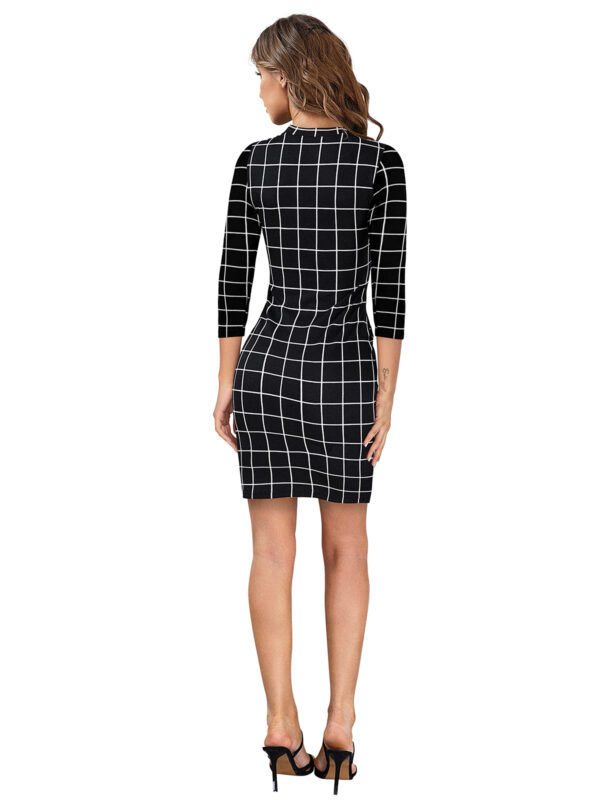 Black Western Wear Bodycon Dress - Image 4