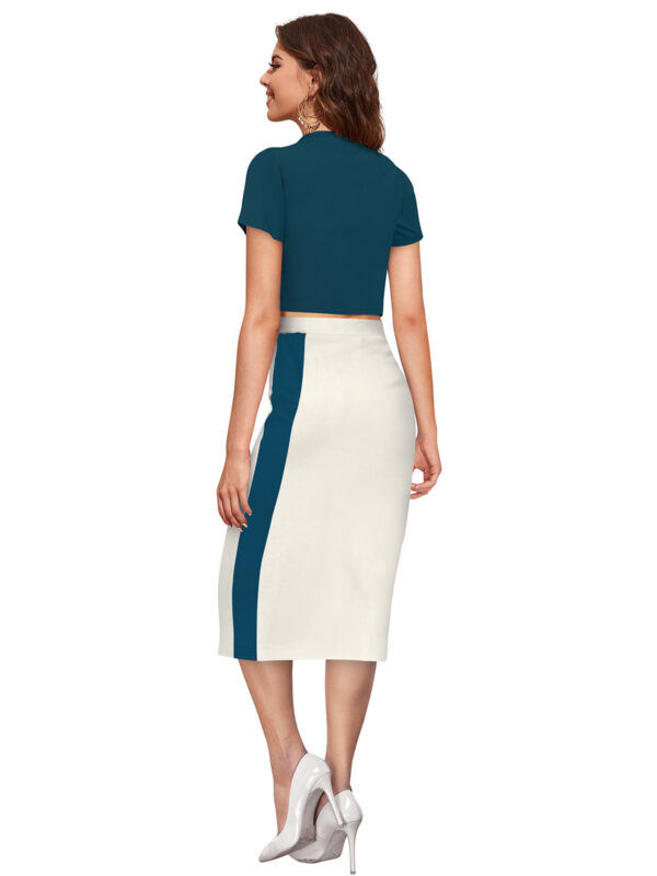Morpitch Cap Sleeve Round Neck Dress - Image 4