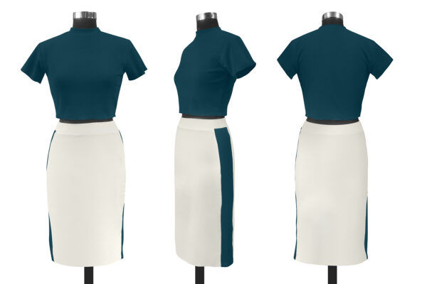 Morpitch Cap Sleeve Round Neck Dress - Image 5
