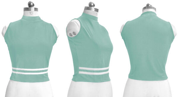 Sleeveless Pista High Neck Top - Image 5