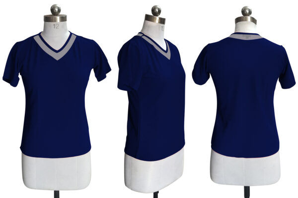 Navy Blue Half Sleeve T-Shirt - Image 6