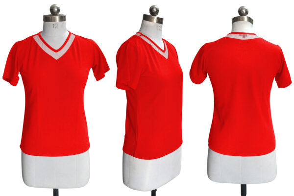 Red Half Sleeve T-Shirt - Image 6