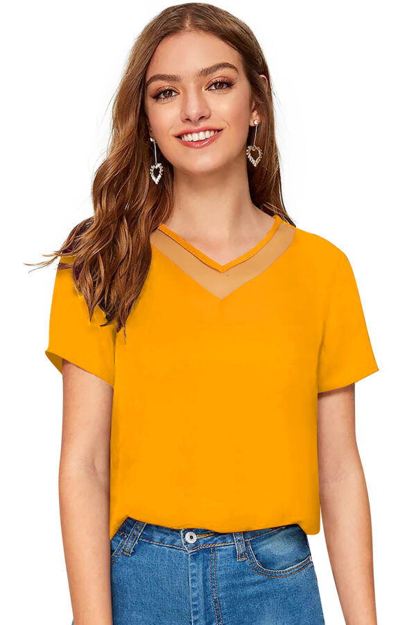 Yellow Half Sleeve T-Shirt