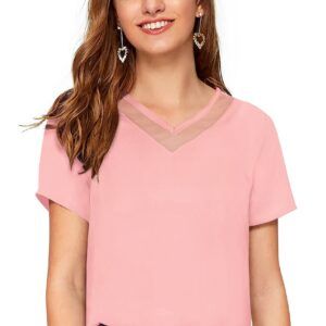 Peach Half Sleeve T-Shirt