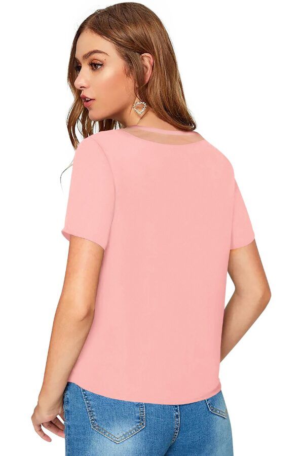 Peach Half Sleeve T-Shirt - Image 4