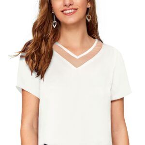 White Half Sleeve T-Shirt