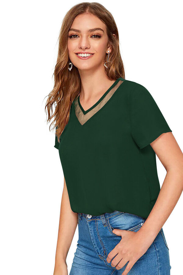 Green Half Sleeve T-Shirt - Image 2