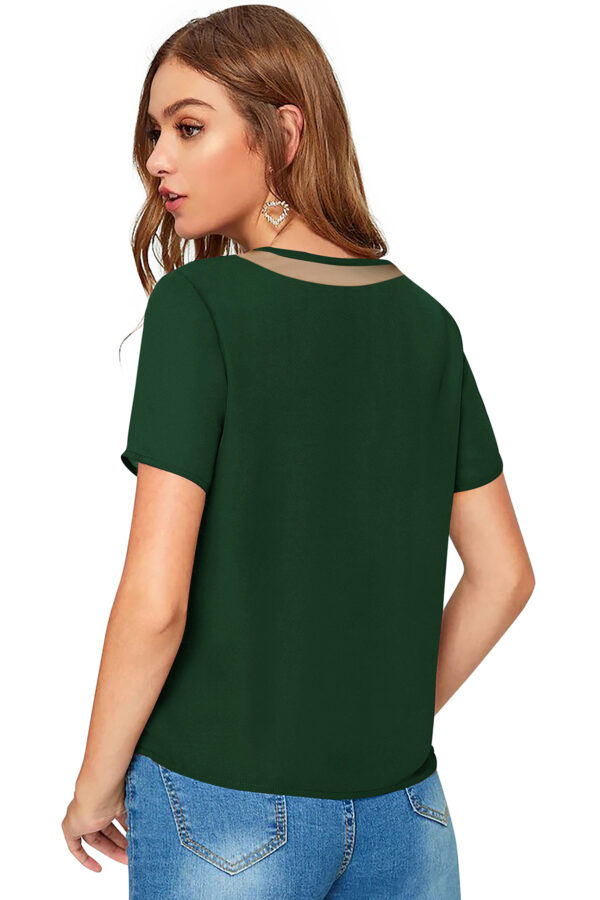 Green Half Sleeve T-Shirt - Image 4
