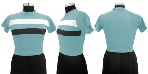 Pista & Black Half Sleeve Top - Image 5