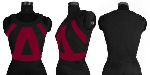 Sleeveless Maroon Round Neck Top - Image 5