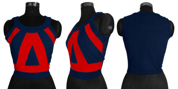 Sleeveless Red Round Neck Top - Image 5