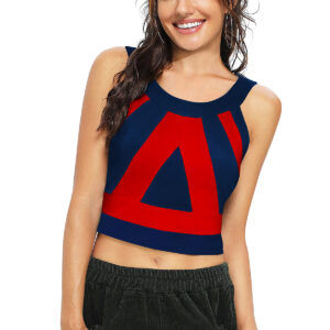 Sleeveless Red Round Neck Top
