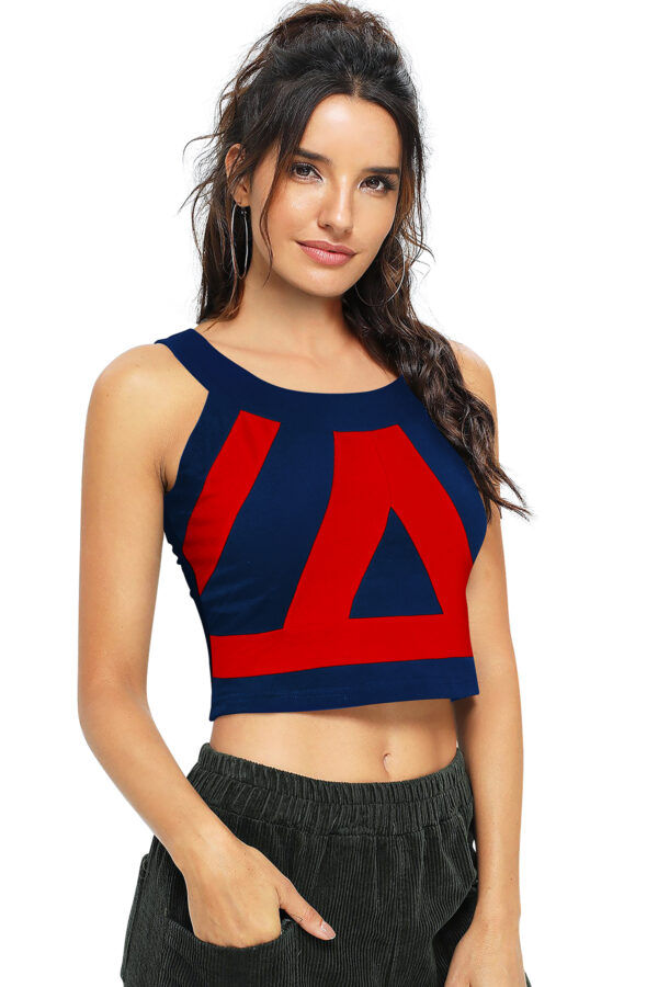 Sleeveless Red Round Neck Top - Image 2