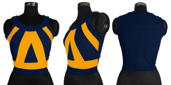Sleeveless Yellow Round Neck Top - Image 5