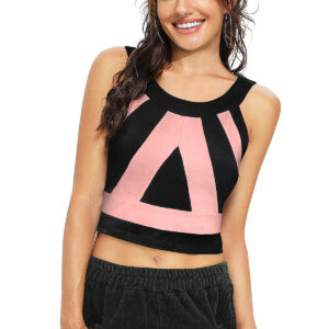 Sleeveless Peach Round Neck Top