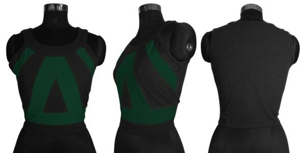 Sleeveless Green Round Neck Top - Image 5