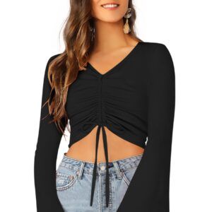 Black Bell Sleeves Top