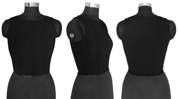 Round Neck Black Sleeveless Top - Image 6