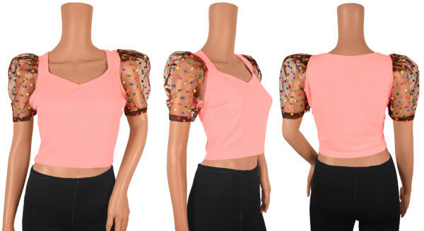 Peach Short Sleeves Top - Image 6