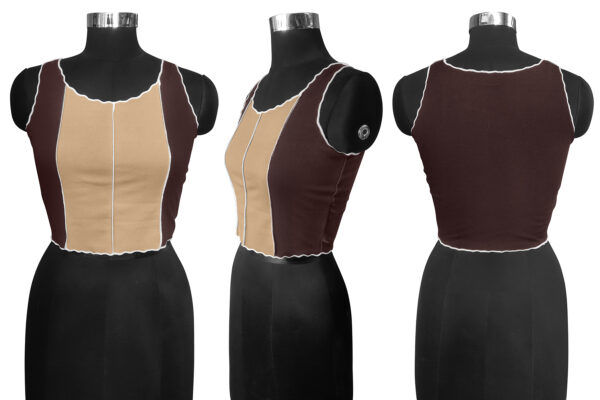 Coffee Sleeveless Top - Image 5