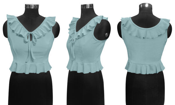 Pista Ruffle Neck Top - Image 5