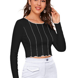 Full Sleeves Black Top