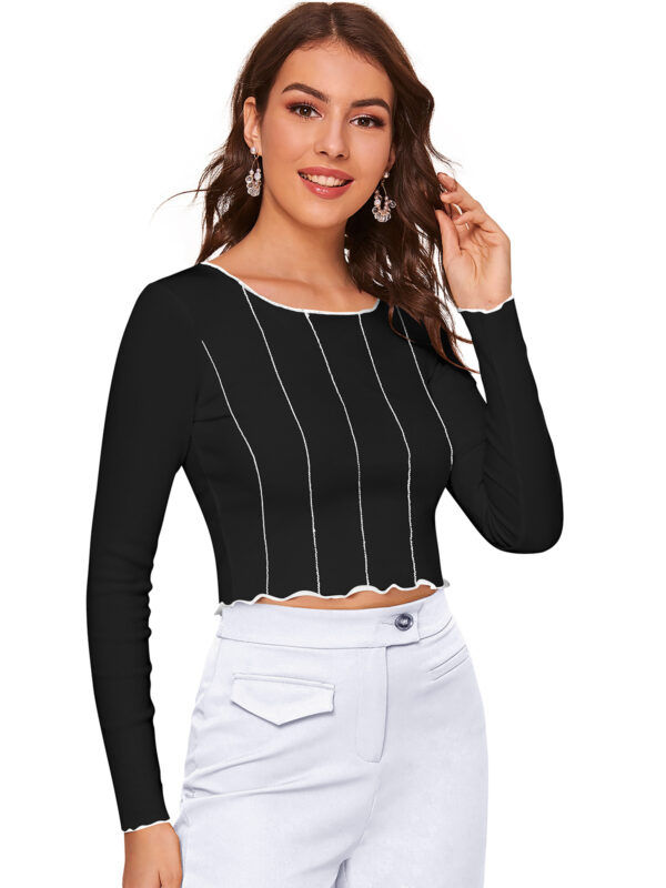 Full Sleeves Black Top