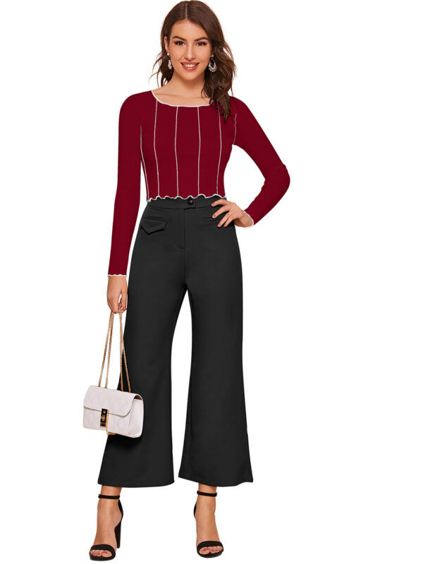 Full Sleeves Maroon Top - Image 5