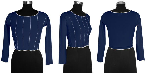 Full Sleeves Navy Blue Top - Image 6