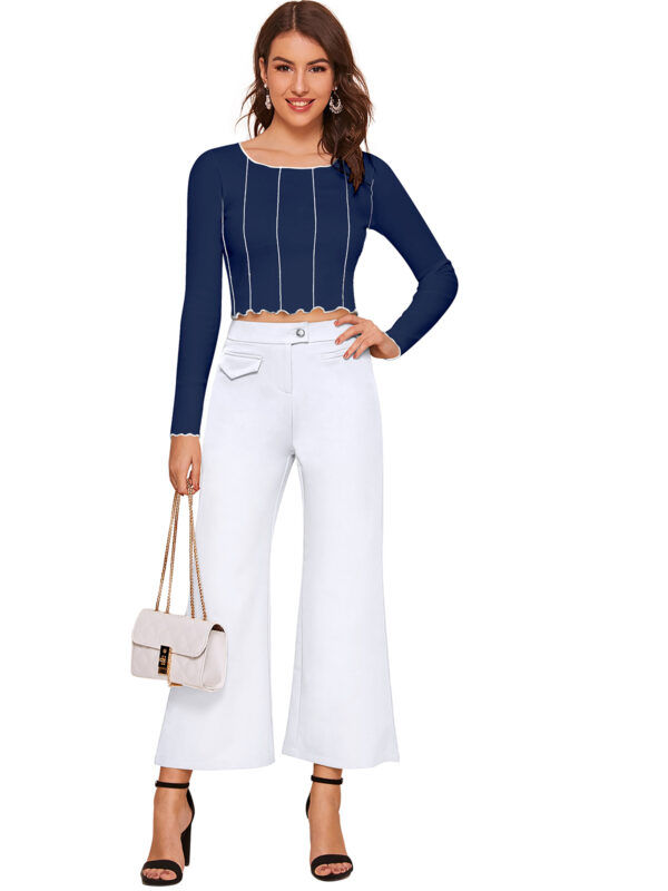 Full Sleeves Navy Blue Top - Image 5