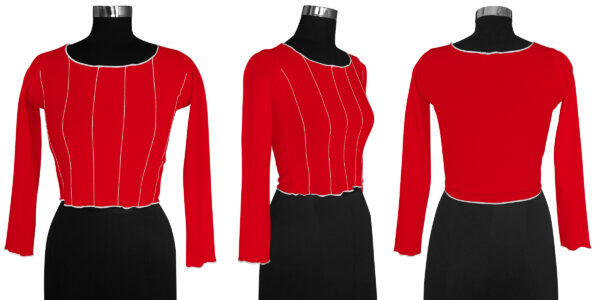 Full Sleeves Red Top - Image 6