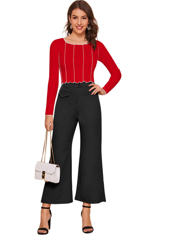Full Sleeves Red Top - Image 5