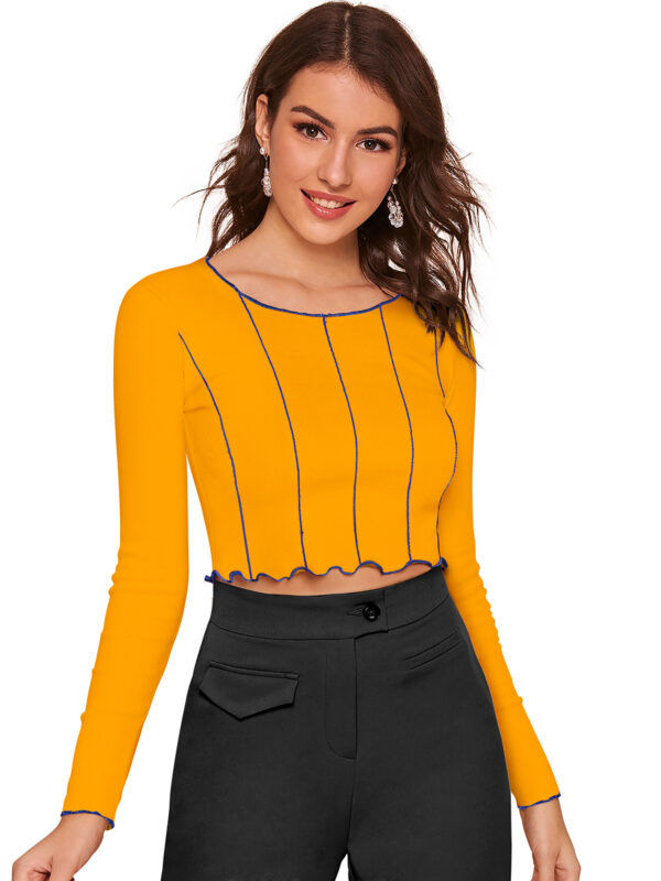 Full Sleeves Yellow Top - Image 2