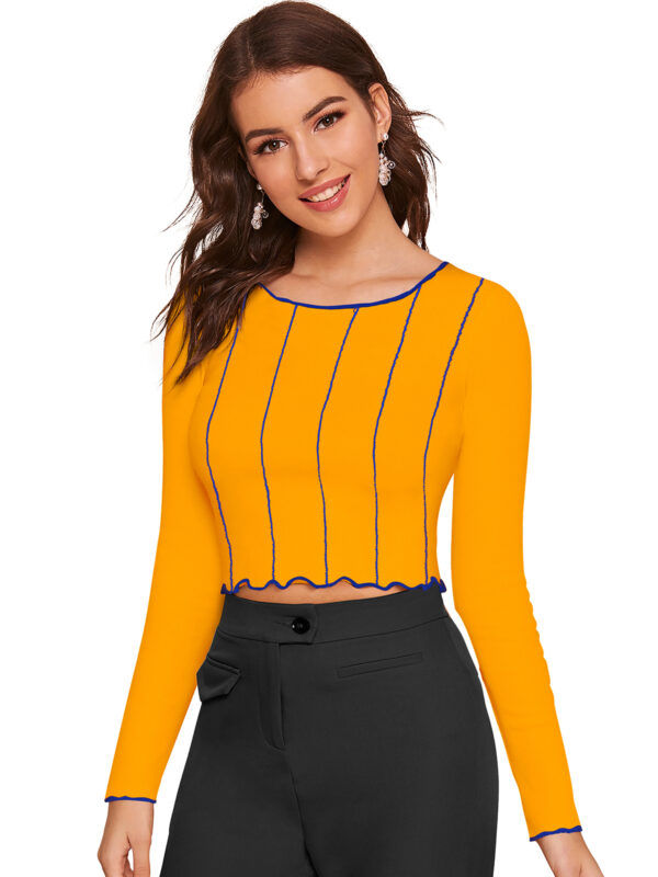 Full Sleeves Yellow Top - Image 3