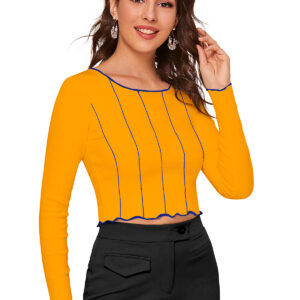 Full Sleeves Yellow Top