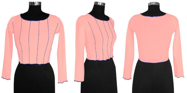 Full Sleeves Peach Top - Image 6