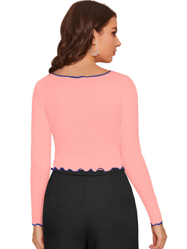 Full Sleeves Peach Top - Image 4
