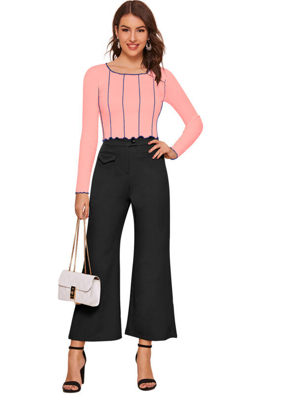 Full Sleeves Peach Top - Image 5