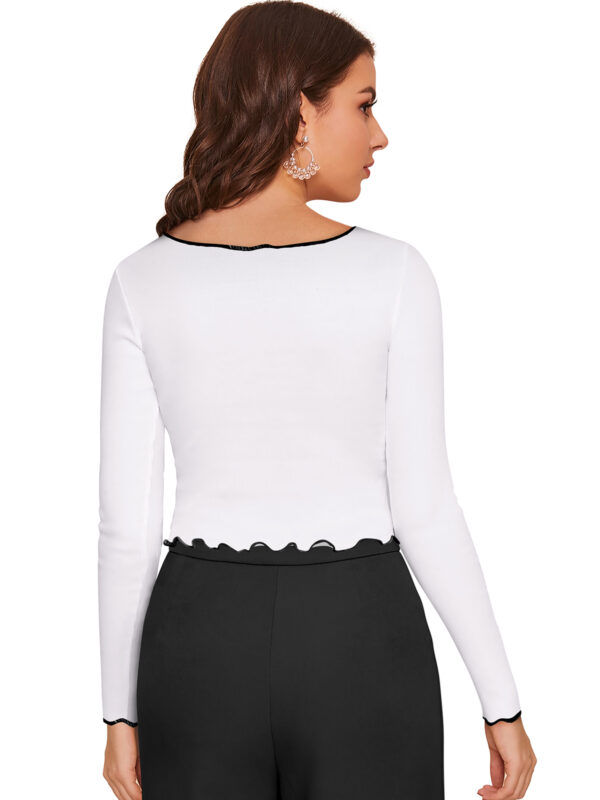 Full Sleeves White Top - Image 4