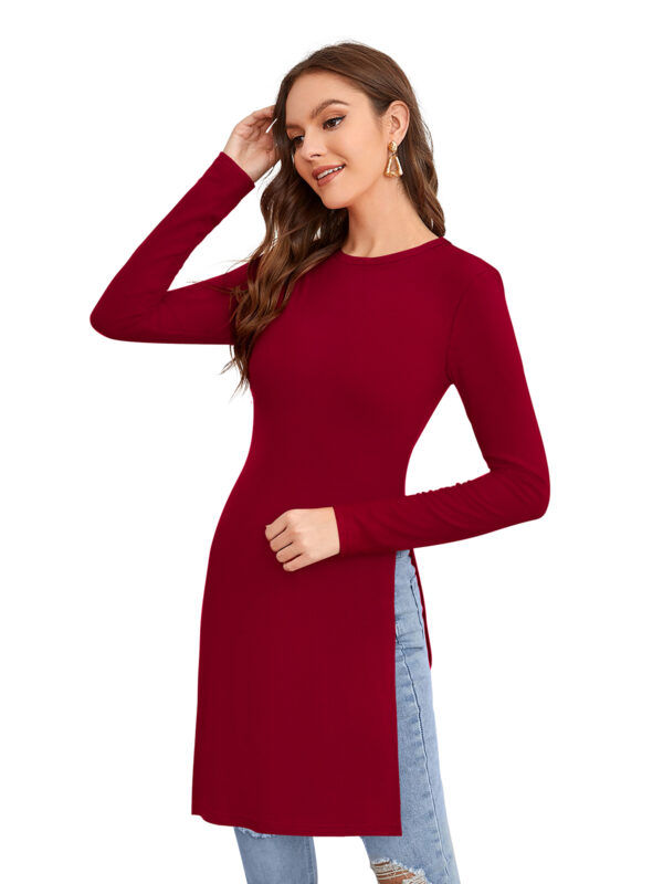 Maroon Full Sleeves Tunic - Image 3