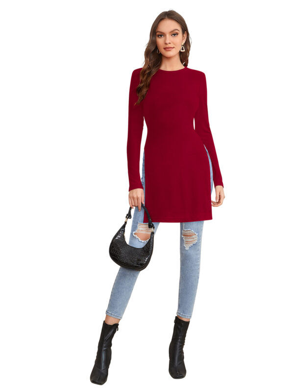 Maroon Full Sleeves Tunic - Image 5