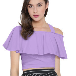 Purple Off Shoulder Top